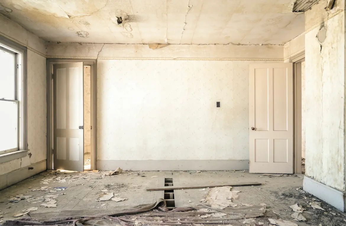 Waste disposal crew managing a cleanout project in Branchburg